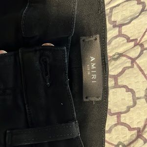 Amiri zipper patch jeans